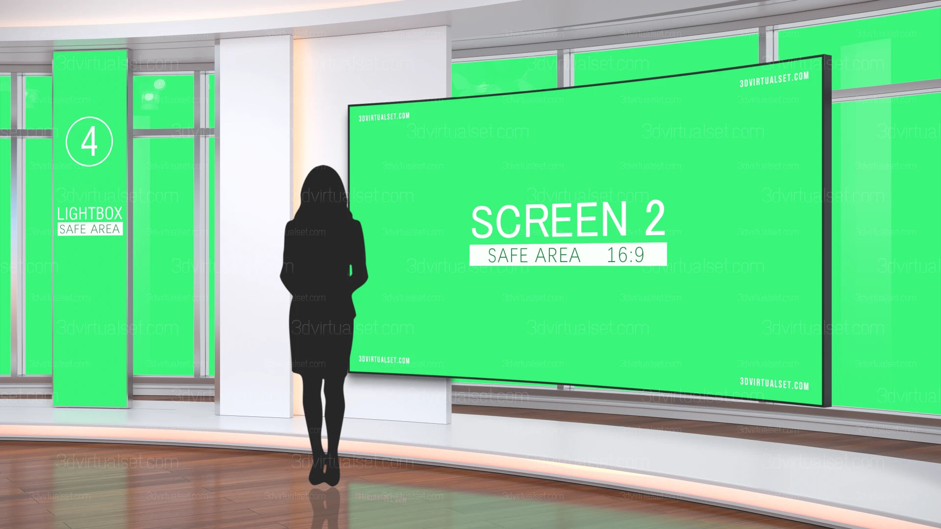 Virtual Set 140 For After Effects Shot 1-4-